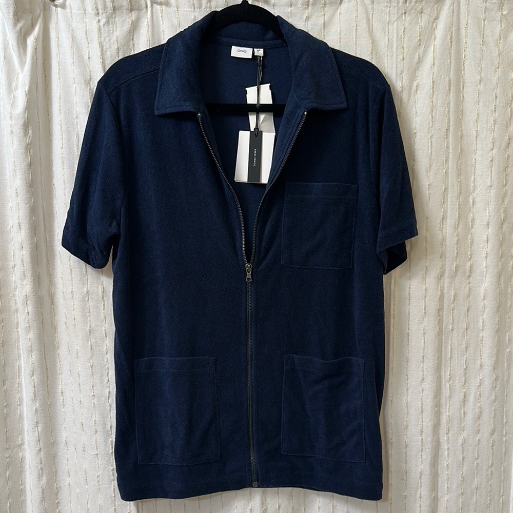 Men's Zip-Up Terry Shirt